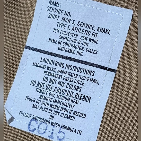 NWOT ... SHORTSLEEVE KHAKI COLOR SHIRT - Picture 5 of 6